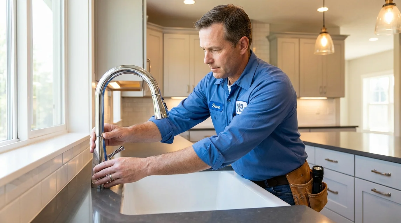 Kitchen faucet installation by Johns Plumbing LLC in Olive Branch