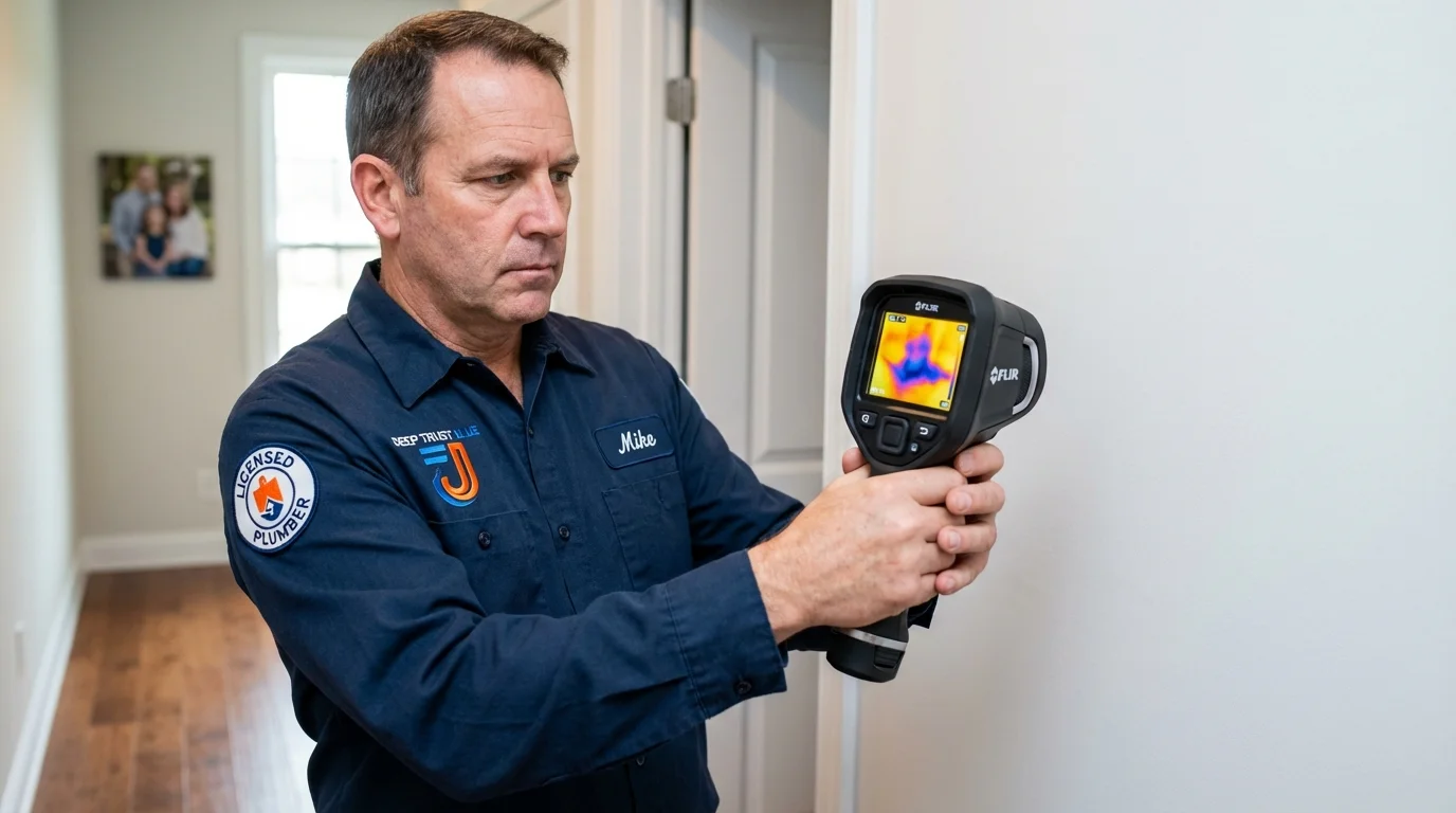 Thermal imaging leak detection by Johns Plumbing LLC in Olive Branch
